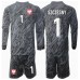 Polen Wojciech Szczesny #1 Keeper Bortedraktsett Barn EM 2024 Langermet (+ Korte bukser)